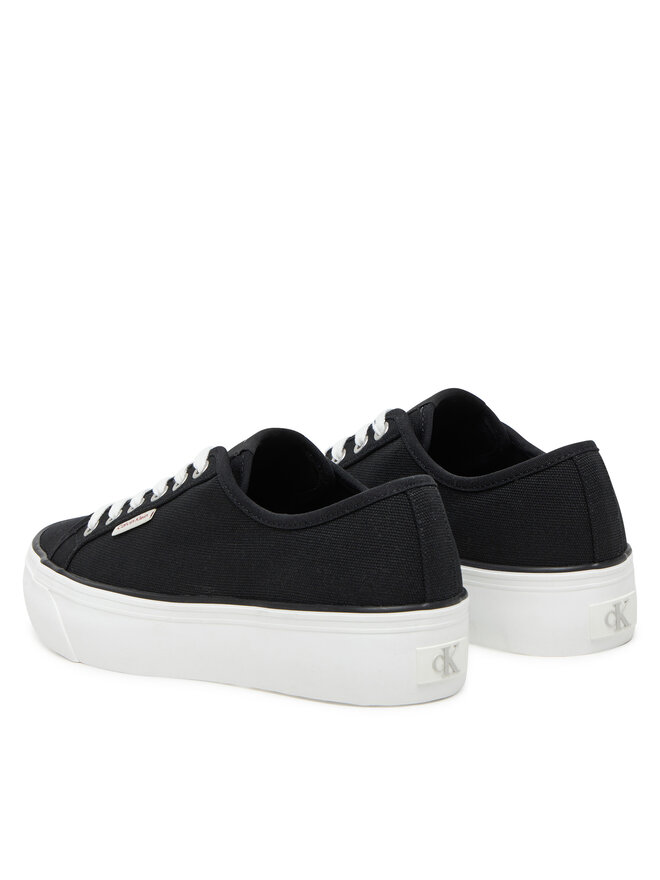 Calvin Klein Jeans Кросівки Calvin Klein Jeans Vulc Flatform Ctn Logo Tag YW0YW01838 Чорний