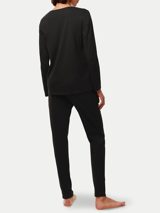 Triumph Triumph Πιτζάμα 10221119 Μαύρο Regular Fit