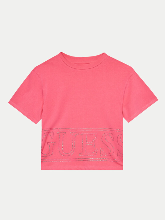 Guess Guess Camiseta J4YI17 K6YW4 Rosa Boxy Fit