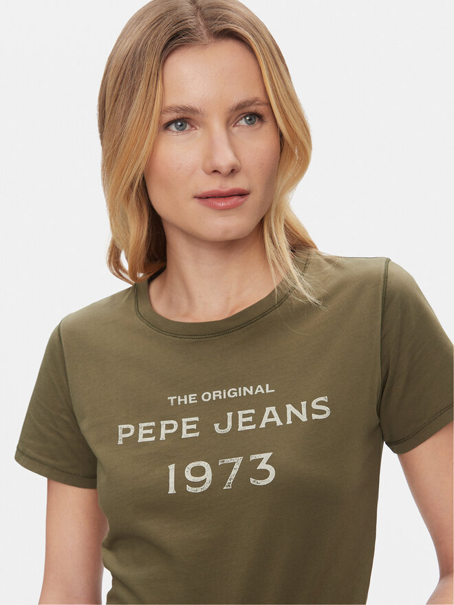 Pepe Jeans Pepe Jeans Camiseta Harbor PL505743 Verde Regular Fit