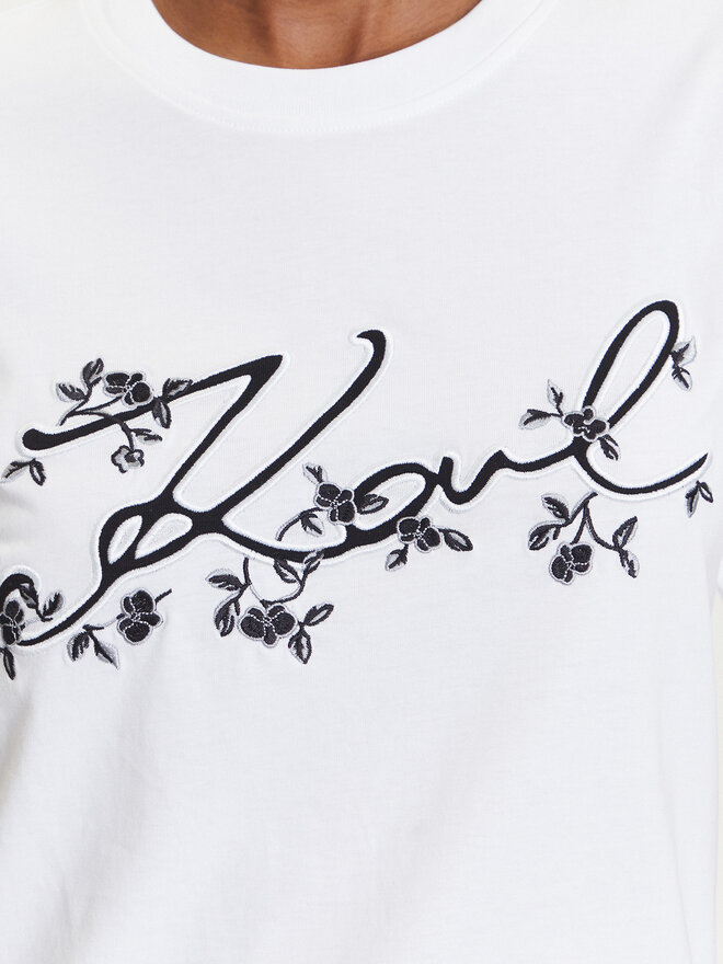 KARL LAGERFELD KARL LAGERFELD Camiseta A3W17018 Blanco Regular Fit
