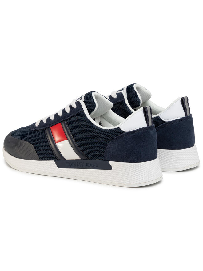 Tommy Jeans Laisvalaikio batai Tommy Jeans Flexi Tommy Jeans Flag Sneaker EM0EM00400 Tamsiai mėlyna