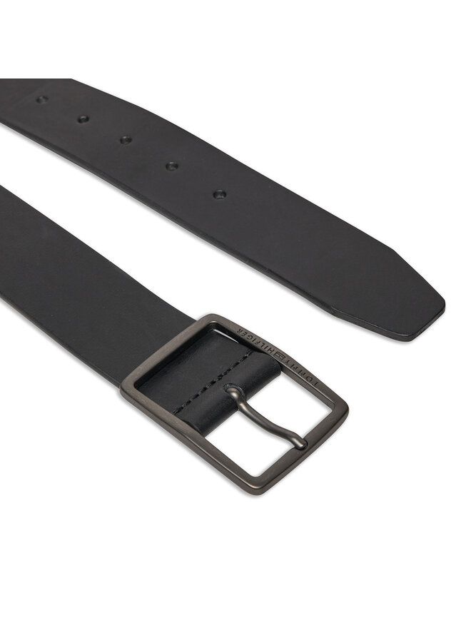 Tommy Hilfiger Cinturón para hombre Tommy Hilfiger Jeans Buckle 4.0 Texture AM0AM12177 Negro