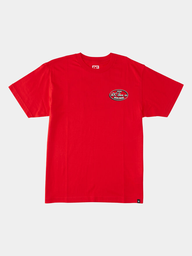 DC DC Majica Truckin Tees Rqr7 ADYZT05284 Rdeča Regular Fit