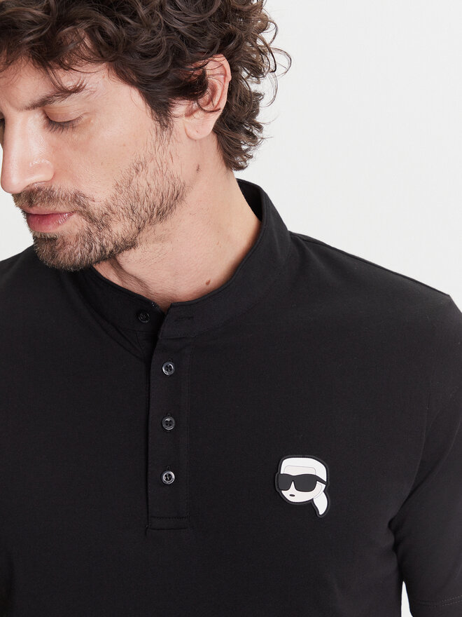 KARL LAGERFELD KARL LAGERFELD Polo 745023 552224 Μαύρο Regular Fit