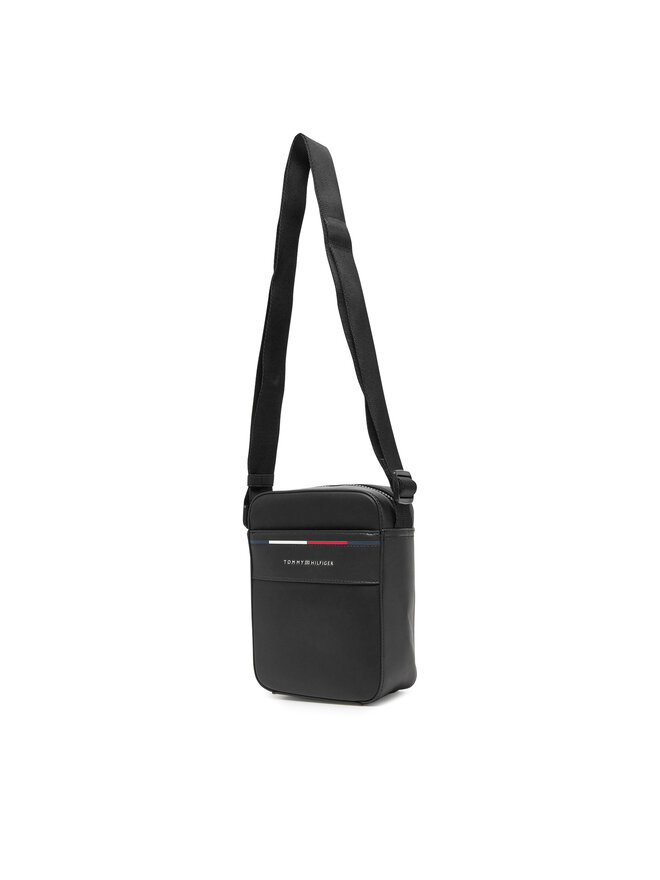 Tommy Hilfiger Geantă crossover Tommy Hilfiger Th Foundation Mini Reporter AM0AM13196 Negru