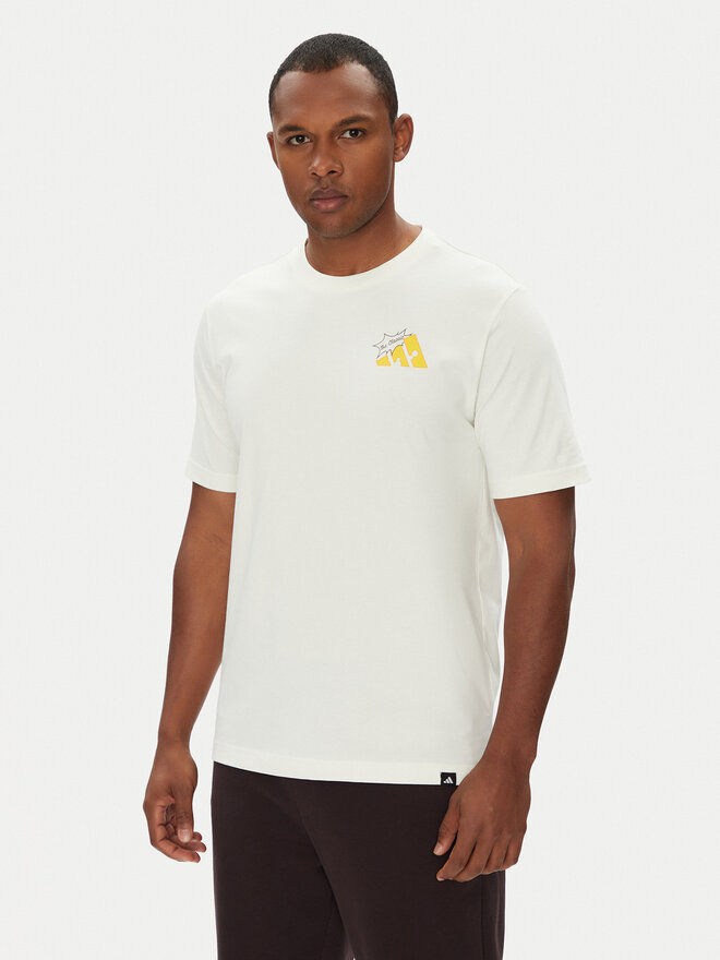 adidas adidas Camiseta Food Grilled Cheese Graphic JM6459 Blanco Regular Fit