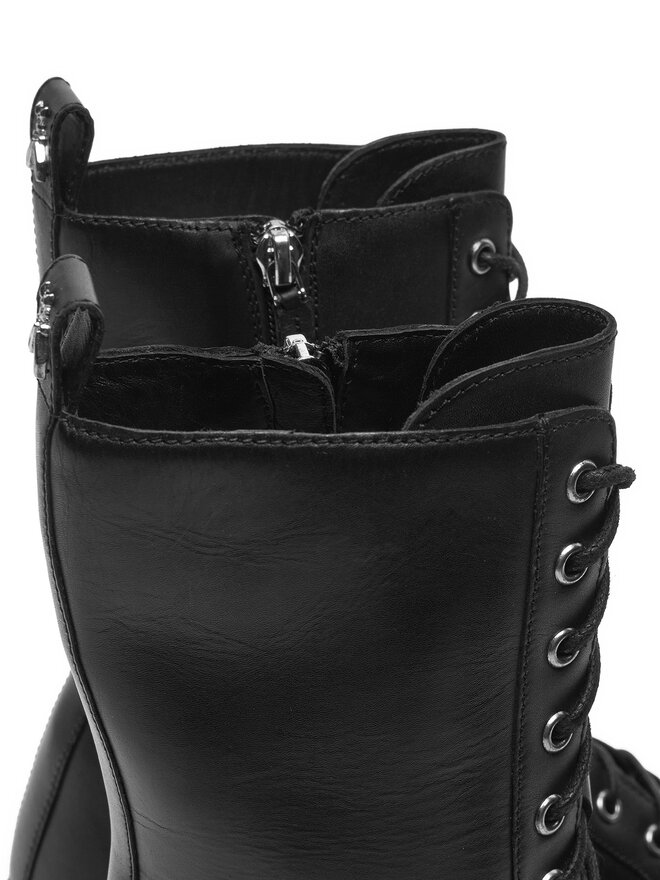 Patrizia Pepe Īsie zābaki Patrizia Pepe 8Y0101/L078-K103 Melns