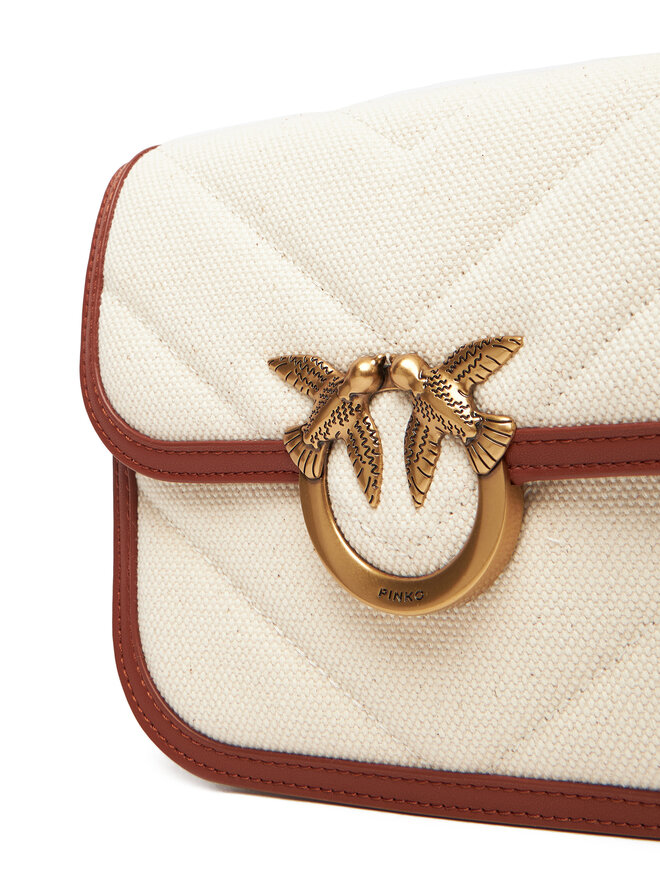 PINKO Torebka PINKO Love Box Bag Fl Mini PE 25 PLTT 104297 A2C7 Beżowy