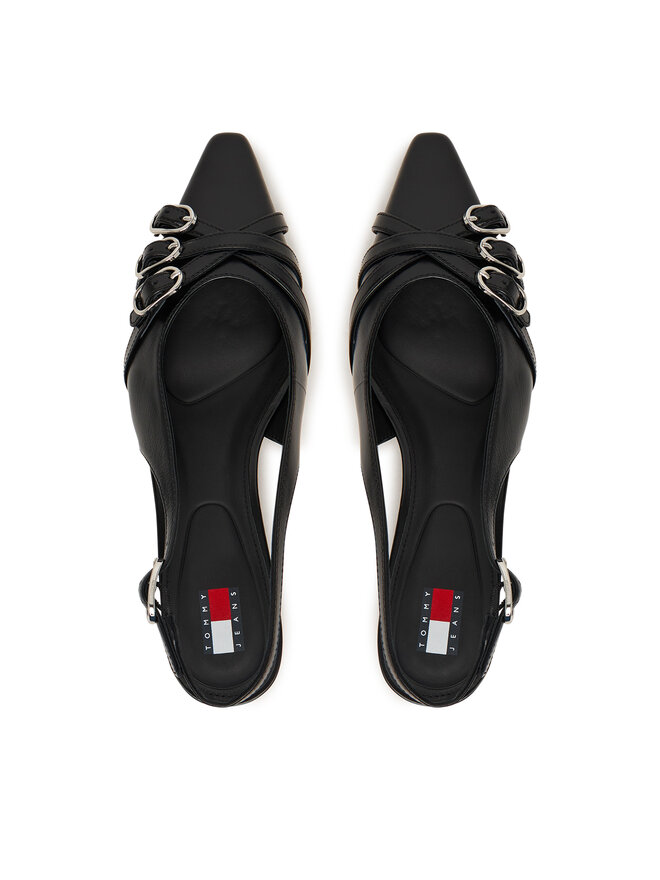 Tommy Jeans Pumps Tommy Jeans Tjw Sling Back Kitten Heels EN0EN03171 Schwarz