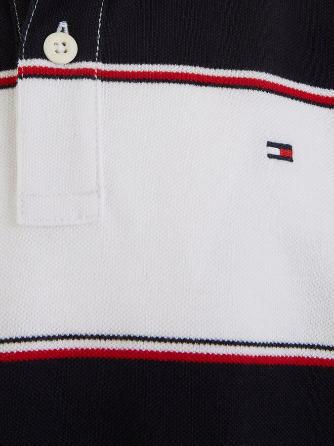 Tommy Hilfiger Tommy Hilfiger Poloshirt Global Rugby KB0KB08857 Weiß Relaxed Fit