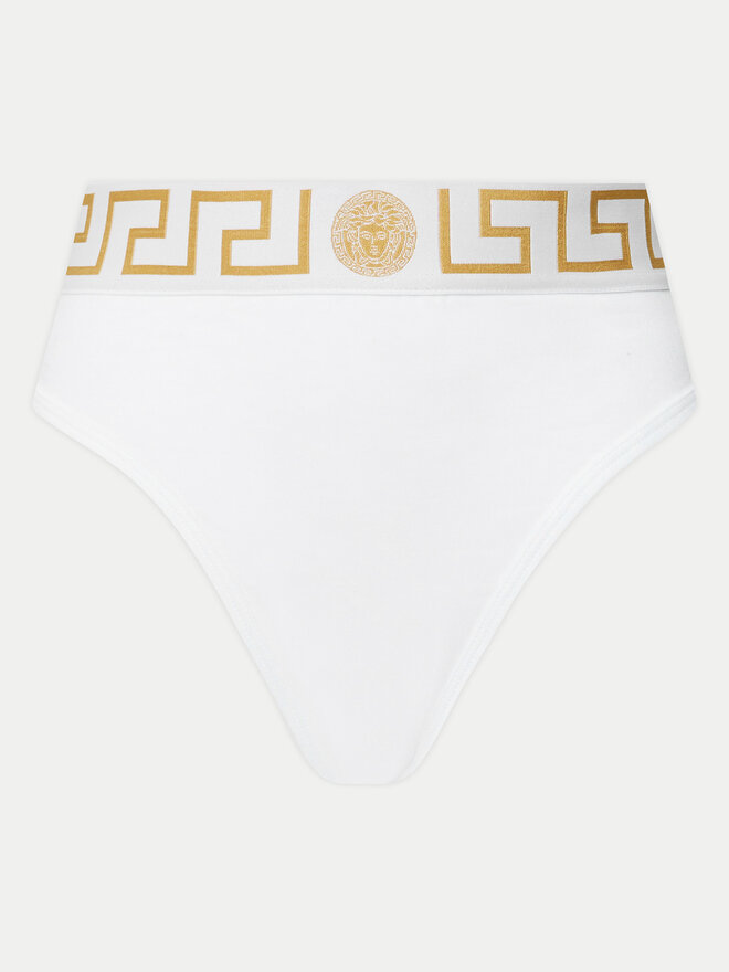 Versace Versace Класичні труси з високою талією AUD01050 1A10011 Білий