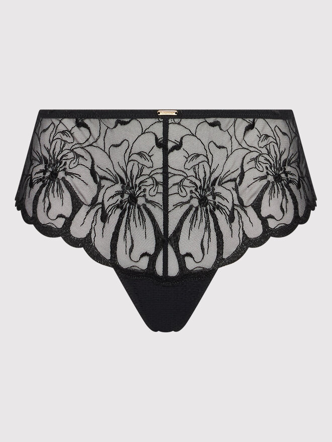 Chantelle Chantelle Braziljske spodnje hlačke Fleurs C12M40 Črna