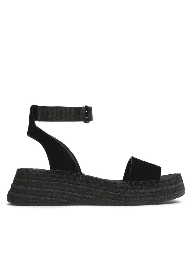 Calvin Klein Jeans Еспадрили Calvin Klein Jeans Sporty Wedge Rope Su Con YW0YW00977 Черен