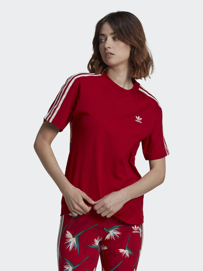 adidas adidas Marškinėliai THEBE MAGUGU HK5209 Raudona Regular Fit
