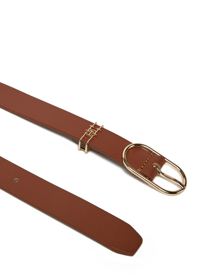 Tommy Hilfiger Cinturón para mujer Tommy Hilfiger Feminine 2.5 AW0AW17494 Marrón