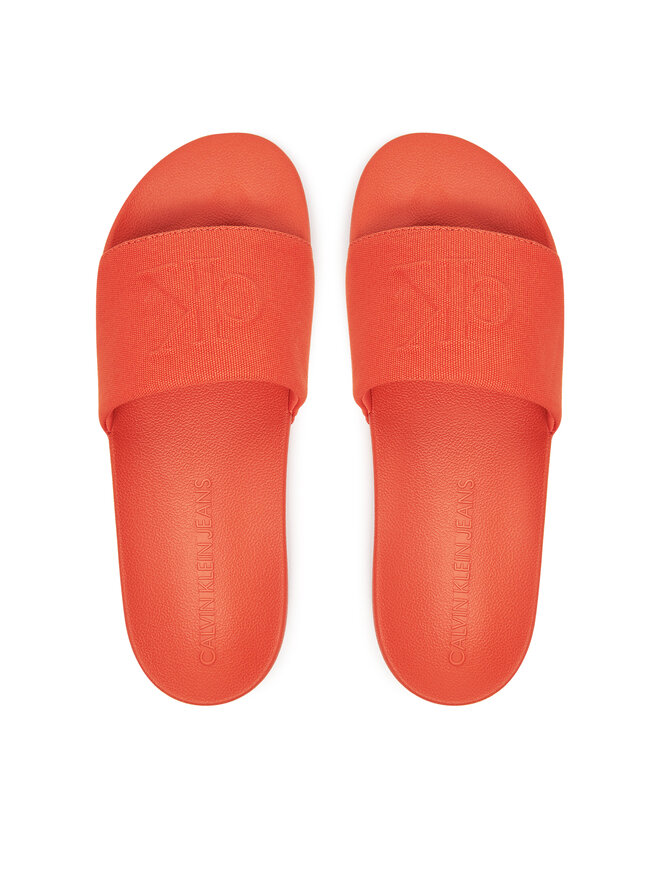 Calvin Klein Jeans Pantoletten Calvin Klein Jeans Slide Hf Mono Cv YM0YM01282 Orange