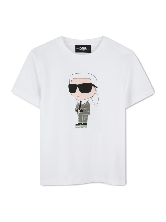 Karl Lagerfeld Kids Karl Lagerfeld Kids Camiseta Z30437 S Blanco Regular Fit