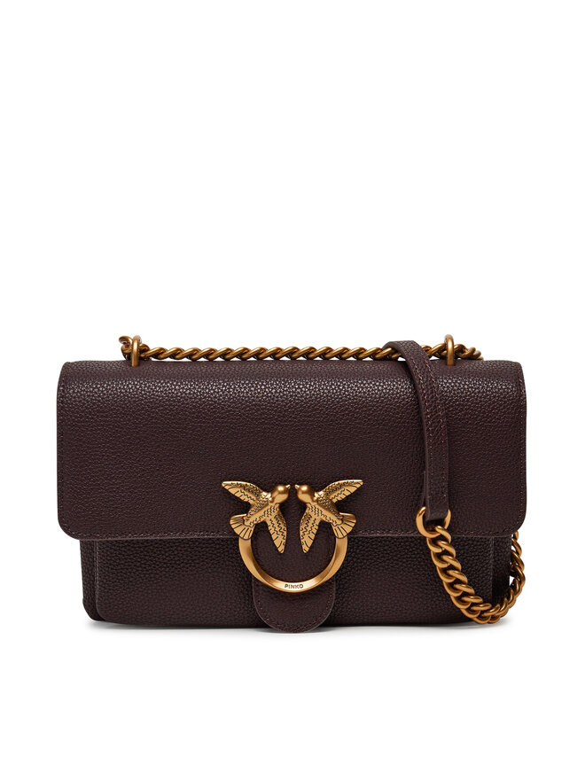 PINKO Handtasche PINKO Love One Soft Mini AI 24-25 PLTT 104528 A29Q Braun