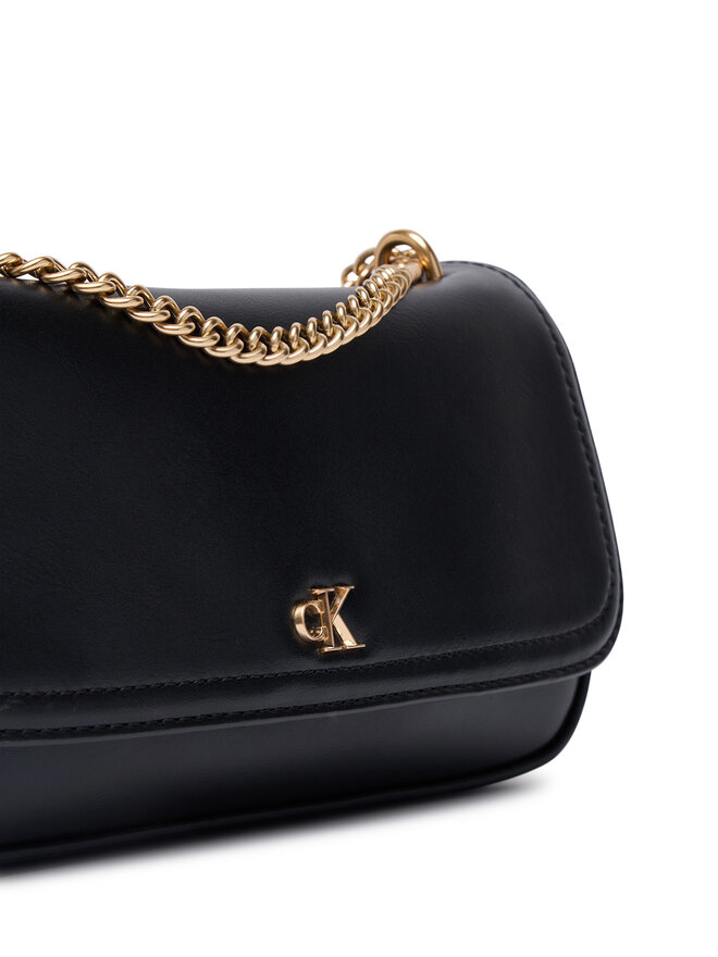 Calvin Klein Handtasche Calvin Klein Ck Convertible Chain Small Bag LV04F3172G Schwarz