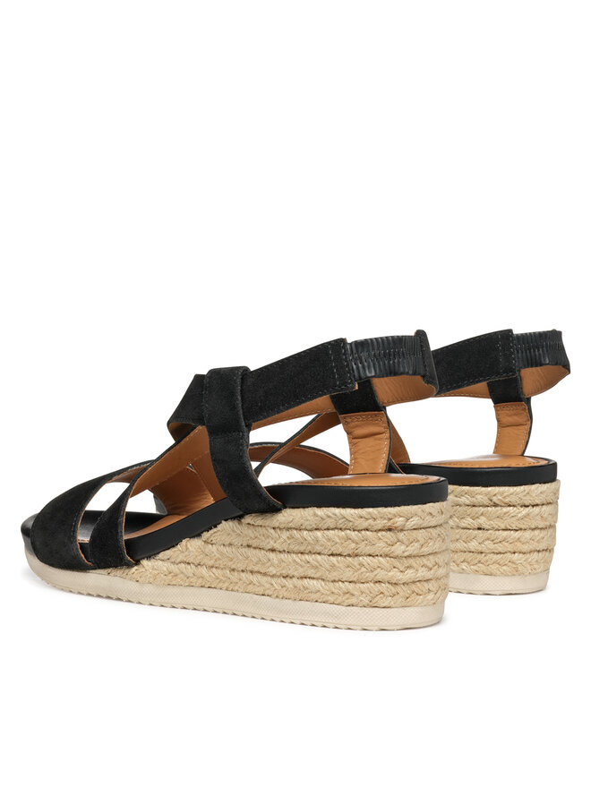 Geox Espadrilles Geox D Ischia Corda D55HHA 00022 C9999 Fekete