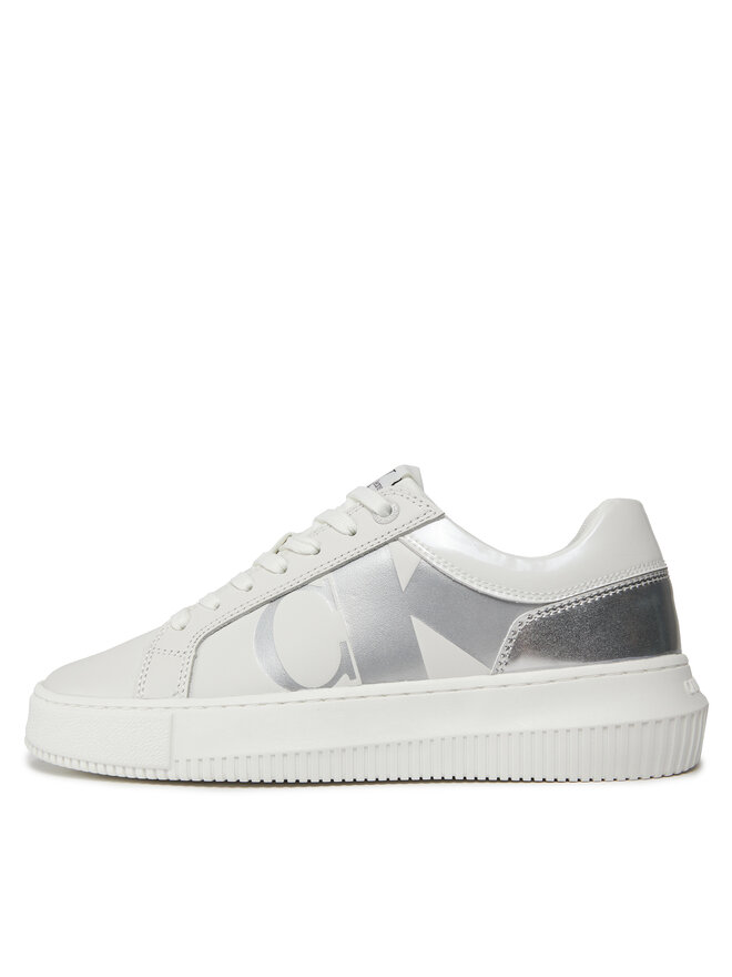 Calvin Klein Jeans Сникърси Calvin Klein Jeans Chunky Cupsole Low Lth Nbs Mr YW0YW01411 Бял