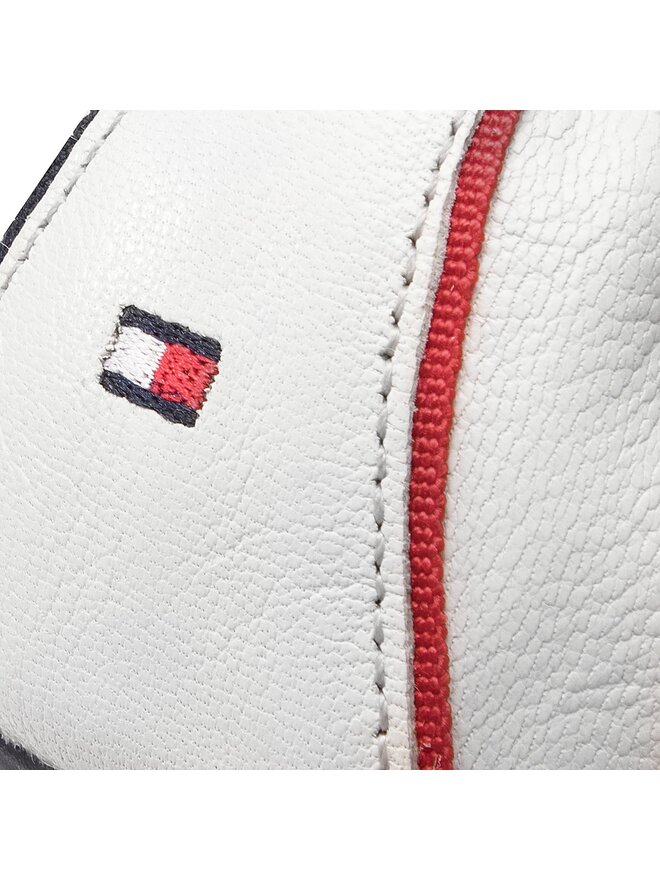 Tommy Hilfiger Ballerinas Tommy Hilfiger Flexible Leather Ballerina FW0FW04073 Weiß