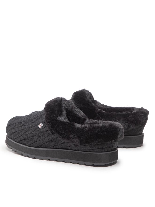 Skechers Παντόφλες Σπιτιού Skechers BOBS Ice Angel 31204/BBK Μαύρο