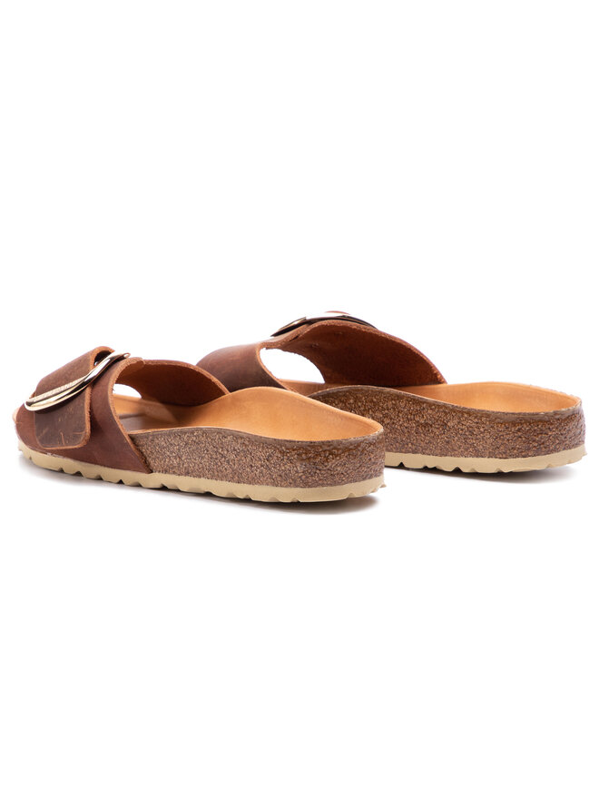 Birkenstock Klapki Birkenstock Madrid Big Buckle 1006525 Brązowy