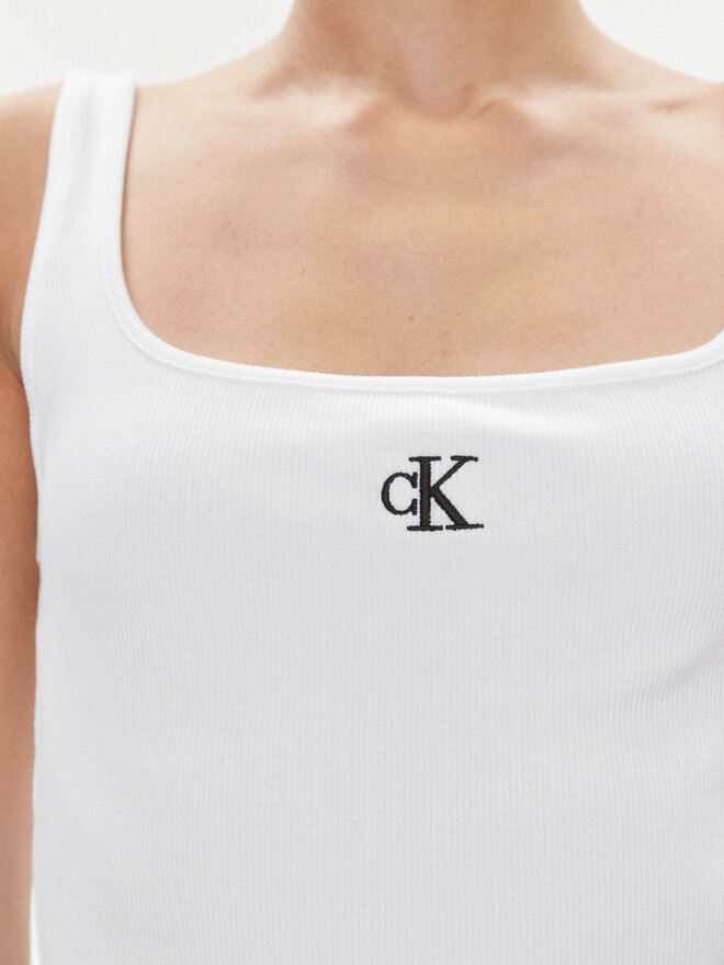 Calvin Klein Jeans Calvin Klein Jeans Τοπ J20J223192 Λευκό Relaxed Fit