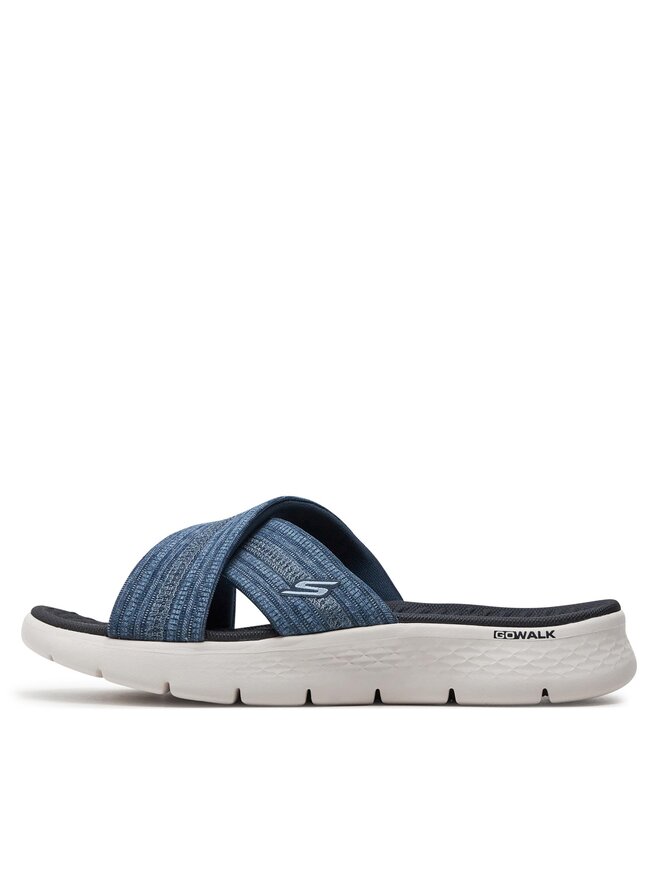 Skechers Klapki Skechers Go Walk Flex Sandal-Impressed 141420/NVY Granatowy