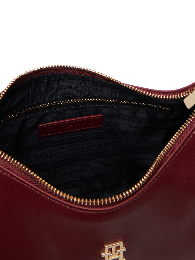 Tommy Hilfiger Handtasche Tommy Hilfiger Th Essential Shoulder Bag AW0AW18374 Dunkelrot