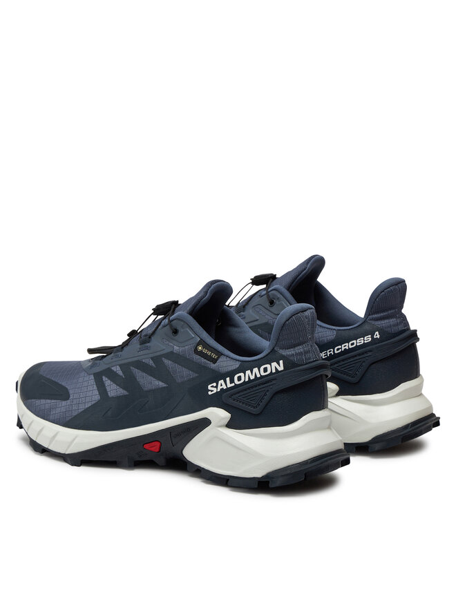Salomon Buty do biegania Salomon Supercross 4 Gore-Tex L47462300 Granatowy