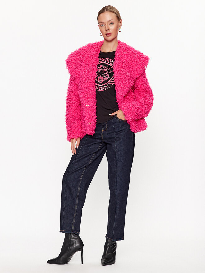 Just Cavalli Just Cavalli Póló 75PAHF01 Fekete Regular Fit