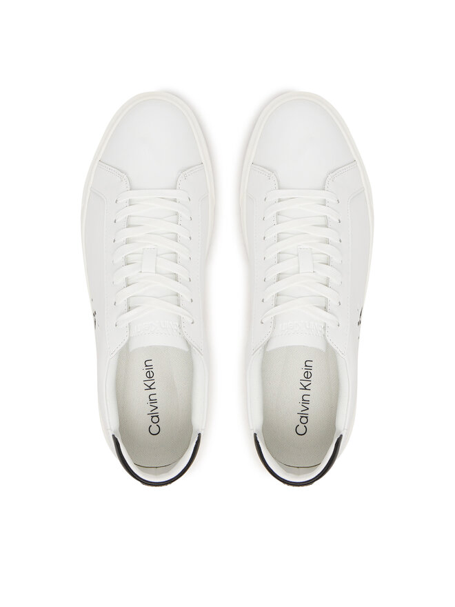 Calvin Klein Zapatillas Calvin Klein Basket Cupsole Laceup Lth Ml YM0YM01460 Blanco