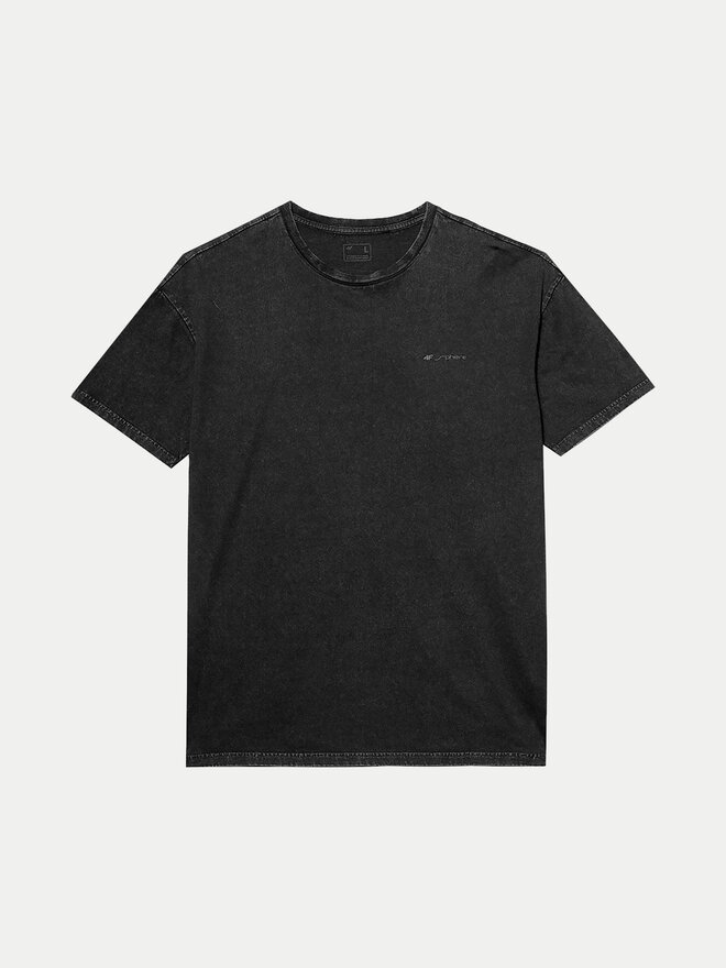 4F 4F Marškinėliai 4FWSS24TTSHM1316 Juoda Oversize