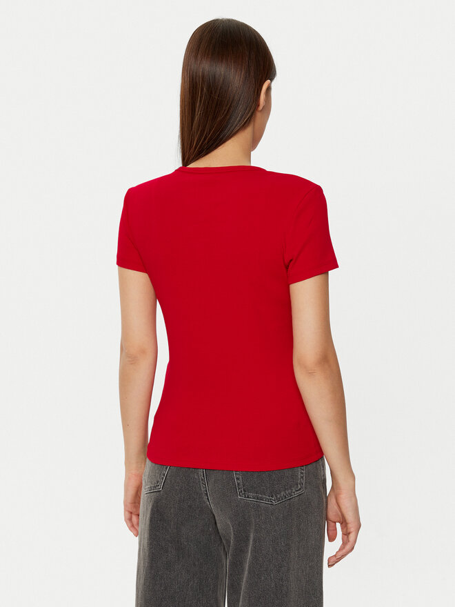 Tommy Jeans Tommy Jeans Marškinėliai Essential DW0DW17383 Raudona Slim Fit