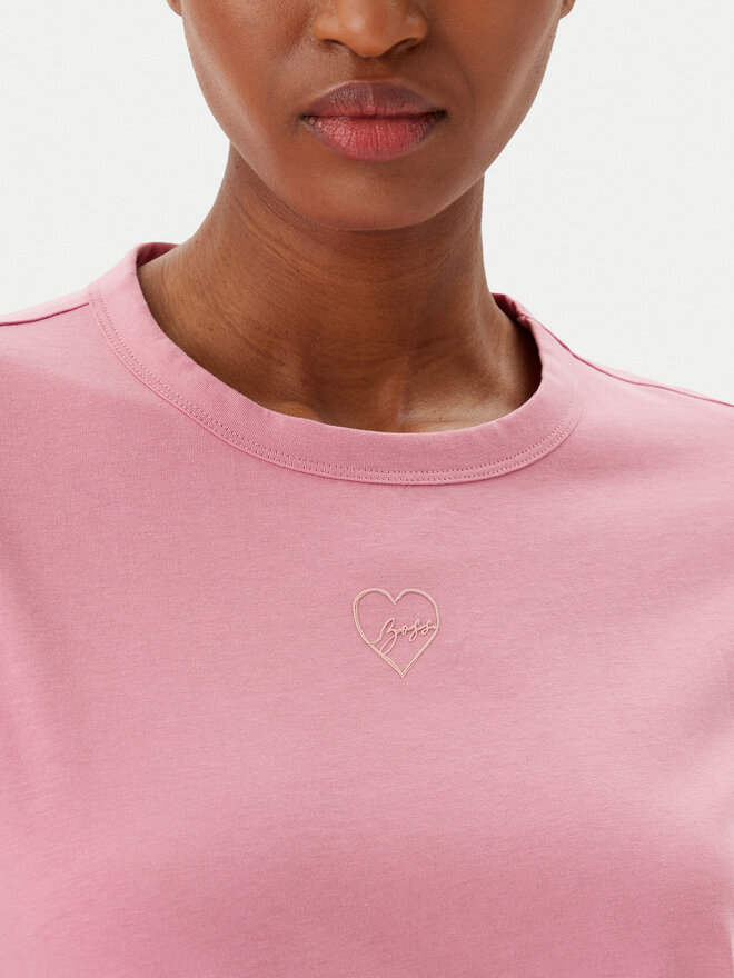 BOSS BOSS T-Shirt C_Elogo_21 50540260 Rosa Slim Fit