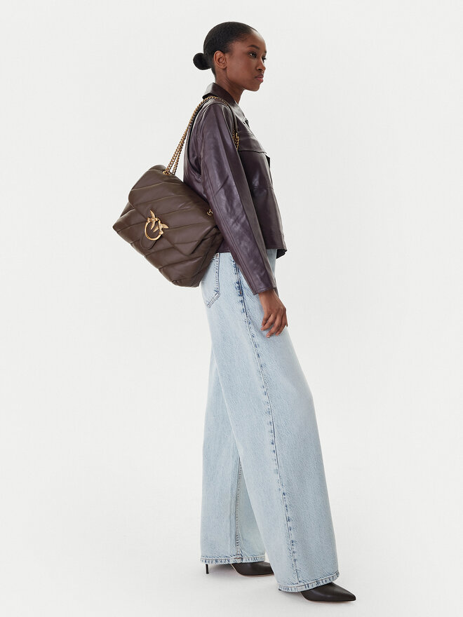 PINKO Ročna torba PINKO Love Puff Big Cl AI 25-26 PLTT 100037 A0F2 Rjava