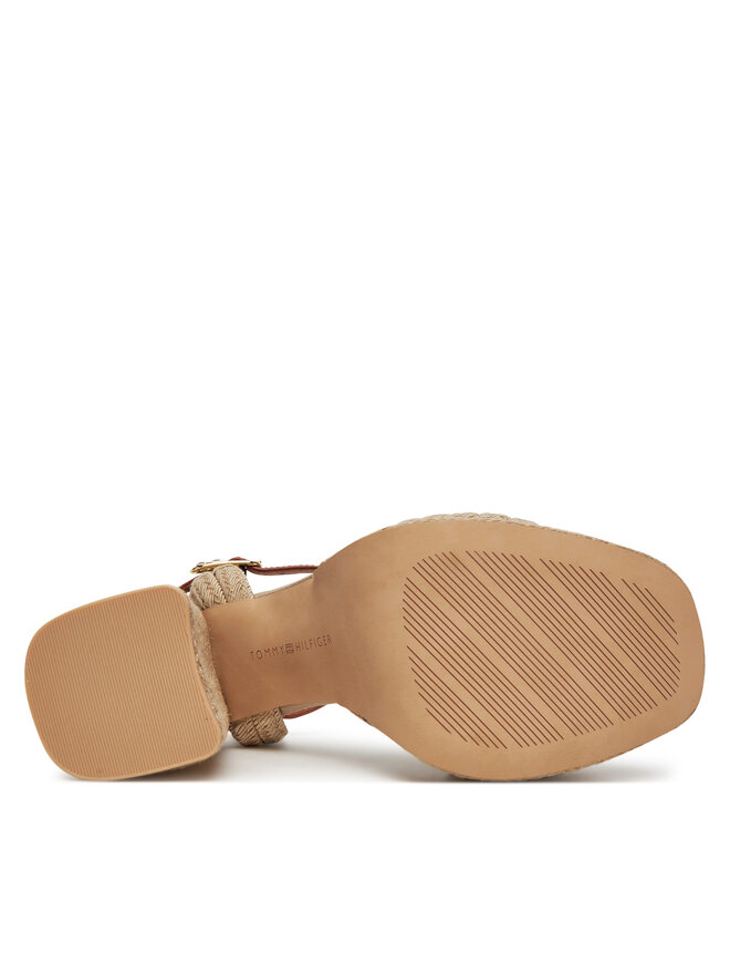 Tommy Hilfiger Espadrilles Tommy Hilfiger Rope Heel Platform Sandal FW0FW08425 Beige