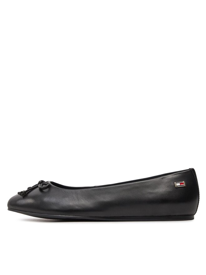 Tommy Hilfiger Balerīnas Tommy Hilfiger Essential Chic Ballerina FW0FW08059 Melns