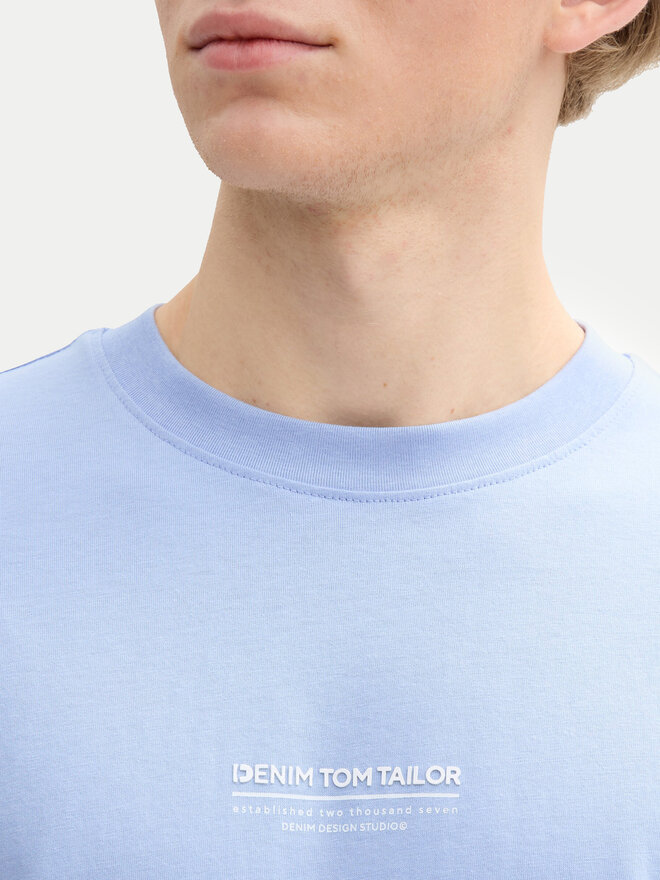Tom Tailor Denim Tom Tailor Denim Camiseta 1045021 Celeste Relaxed Fit