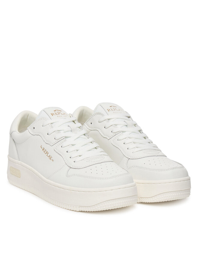 REPLAY Sneakersy REPLAY GMZ7P.000.C0001L Biela
