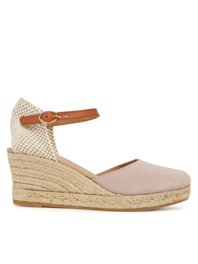 Genuins Espadrilles Genuins Carina Velour G106385 Rózsaszín