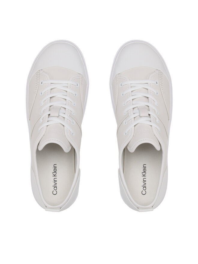 Calvin Klein Kedas Calvin Klein Low Top Lace Up Lth HM0HM01045 Balts
