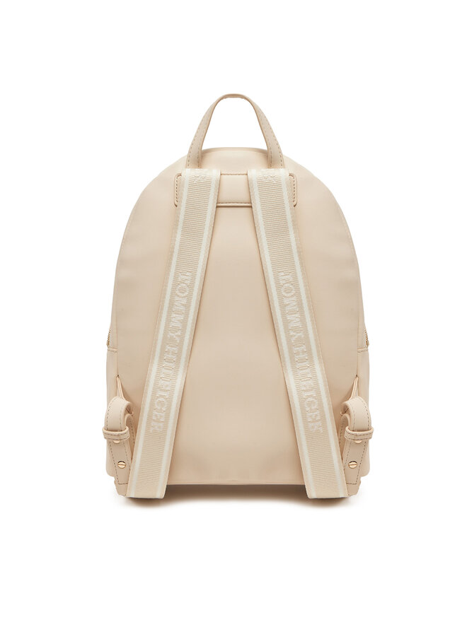 Tommy Hilfiger Rucsac Tommy Hilfiger Th Logotape Backpack AW0AW17163 Écru