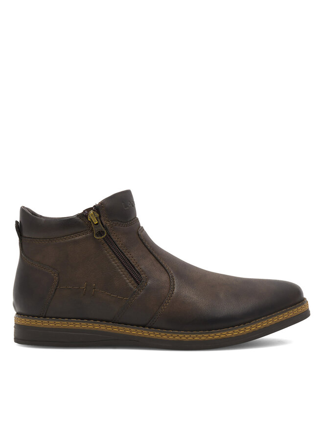 Lanetti Schnürschuhe Lanetti MBS-CARDIFF-10 Braun