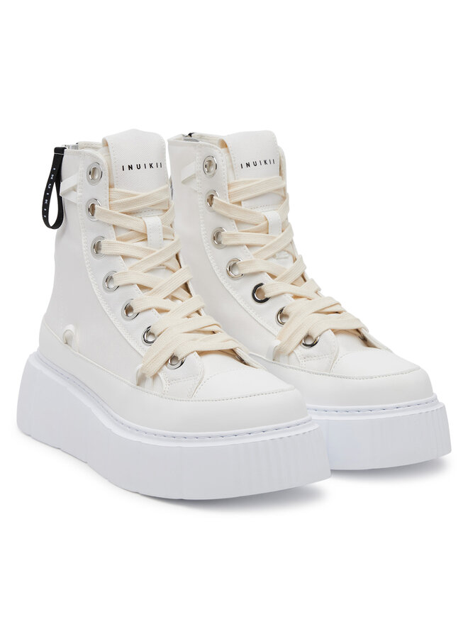 Inuikii Tornacipő Inuikii Matilda Canvas High 30103-025 Fehér