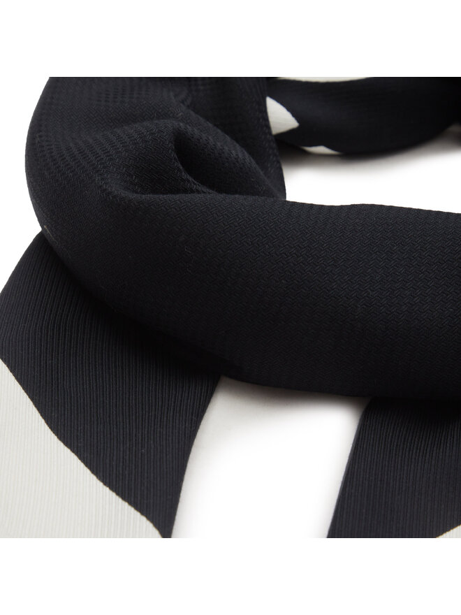 Calvin Klein Šátek Calvin Klein Contrast Logo Jacquard Scarf K60K611739 Černá