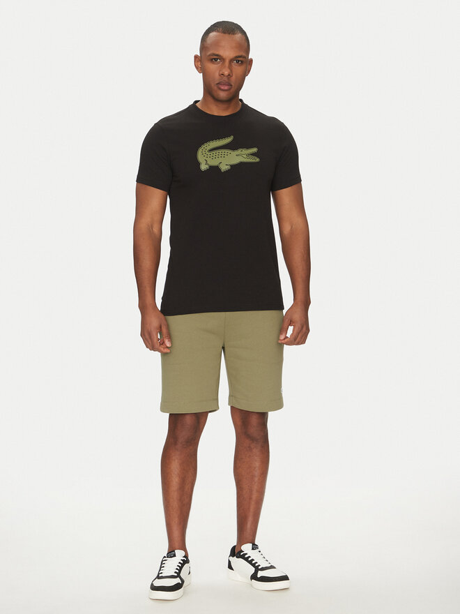 Lacoste Lacoste Marškinėliai TH2042 Juoda Regular Fit